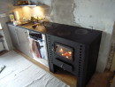 Herdofen in Kche integriert