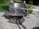 Feuerschale mit Windschutz